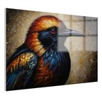 Peinture rapprochée d'un oiseau Peinture sur verre 105x70cm, Maison & Meubles, Accessoires pour la Maison | Décorations murale