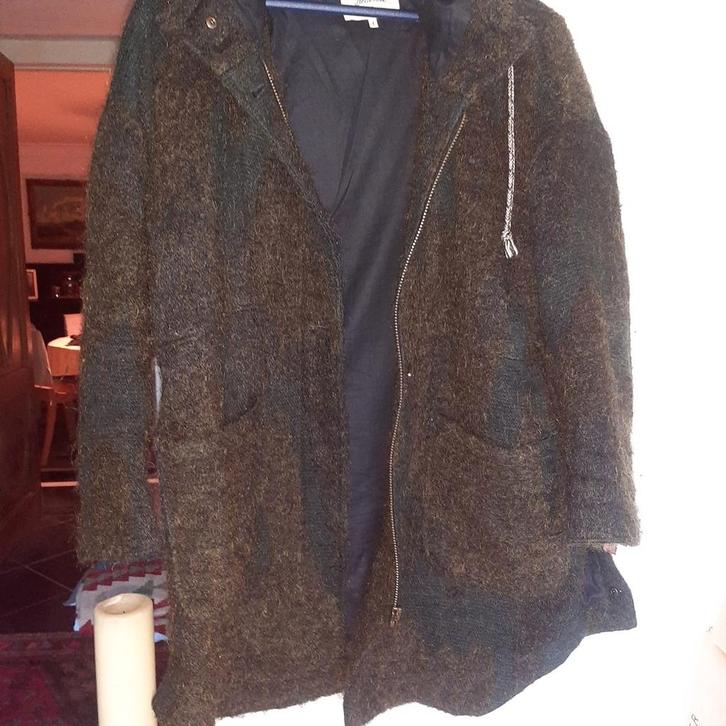 Super gezellige, lichte warme mantel + kap Belg. BELLEROSE, Kleding | Dames, Jassen | Winter, Zo goed als nieuw, Maat 36 (S), Verzenden