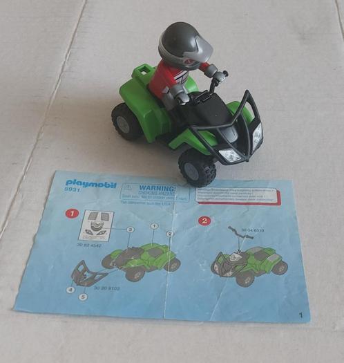 Playmobil 5931 - Quad met bestuurder, Kinderen en Baby's, Speelgoed | Playmobil, Gebruikt, Complete set, Ophalen of Verzenden