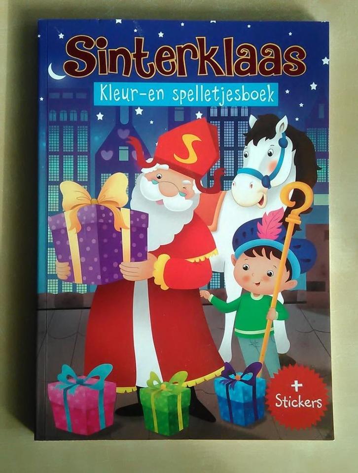 Kleur- en spelletjesboek Sinterklaas (nieuw), Diversen, Sinterklaas, Nieuw, Ophalen of Verzenden