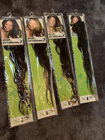 XP Dream Clip-in Extensions (18” – donkerbruin) – set van 4, Enlèvement ou Envoi, Neuf, Perruque ou Extension de cheveux