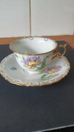 ANTIEKE PORCELEIN MEISSEN KOP EN SCHOTEL, Antiek en Kunst, Ophalen of Verzenden