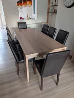 eiken eettafel met 8 stoelen, Huis en Inrichting, Ophalen, Gebruikt