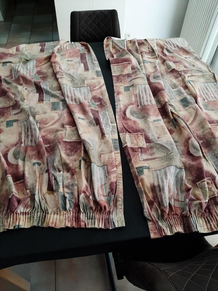 overgordijnen 2 stuks,vintage, Antiek en Kunst, Curiosa en Brocante, Ophalen of Verzenden