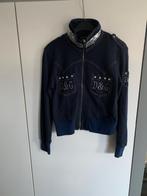 DOLCE&GABBANA blauw vestje met rits: M/L, Maat 38/40 (M), Dolce & Gabbana, Blauw, Ophalen of Verzenden