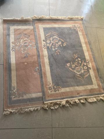 2 x Designe tapijt pastel 100% katoen beschikbaar voor biedingen