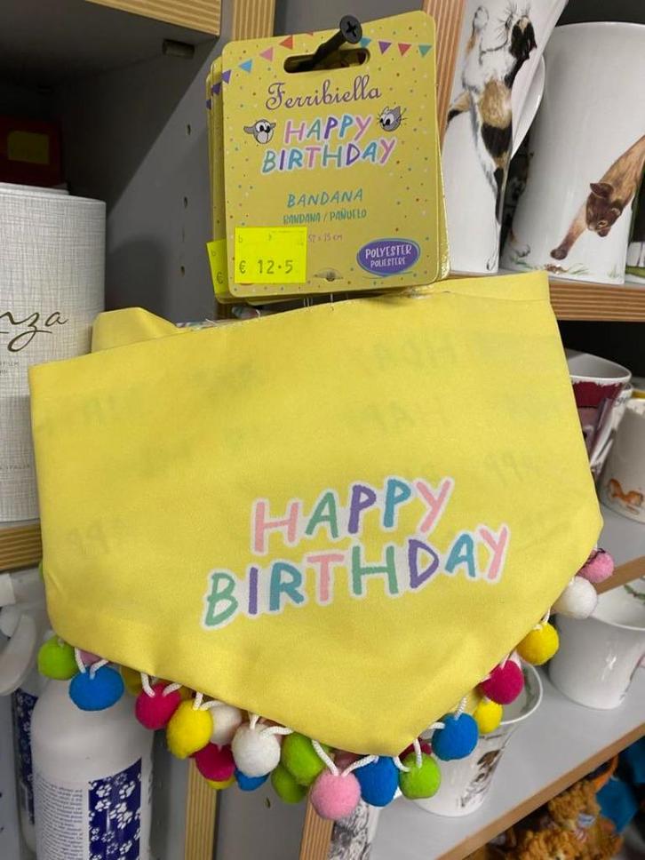Happy birthday bandana van Ferribiella., Dieren en Toebehoren, Honden-accessoires, Ophalen of Verzenden