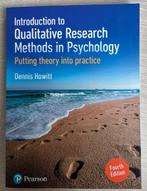 Introduction to Qualitative Research Methods in Psychology, Ophalen of Verzenden, Nieuw, Hoger Onderwijs, Dennis Howitt