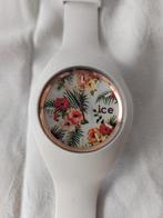 Ice watch wit, bloemenpatroon, Handtassen en Accessoires, Horloges | Dames, Ophalen of Verzenden, Zo goed als nieuw