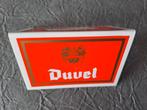 Duvel moortgat tafelreclame voorbehouden plastiek, Ophalen of Verzenden, Zo goed als nieuw, Duvel