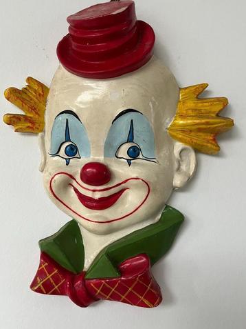 circusclown muurdecoratie vintage beschikbaar voor biedingen