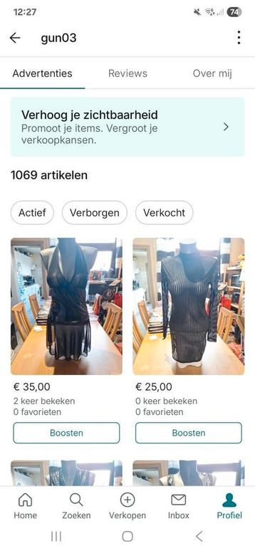 Voor meer zoekertjes kijk even op Vinted, account gun03 beschikbaar voor biedingen