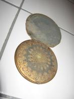 Superbe poudrier des années 5O' en cuivre bicolore, Antiquités & Art, Antiquités | Bronze & Cuivre, Enlèvement ou Envoi, Cuivre