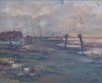 Prosper De Roover (1899-1974): Winterlandschap (O/D, 79x69cm, Antiek en Kunst, Kunst | Schilderijen | Klassiek, Ophalen of Verzenden
