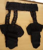 Zwarte zelfhoudende jarretelhouder panty kousen in één stuk, Ophalen of Verzenden, Panty