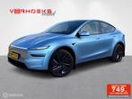 Tesla Model Y RWD in Glacier Blue – 4.500 km, trekhaak, Auto's, Tesla, Achterwielaandrijving, Gebruikt, Zwart, Navigatiesysteem