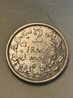 2 Frank 1904 Vlaams Leopold 2, Ophalen of Verzenden, Zilver, Losse munt