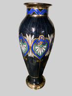 Zeldzame grote Art Deco vaas – Scailmont – geëmailleerd glas, Antiek en Kunst, Ophalen