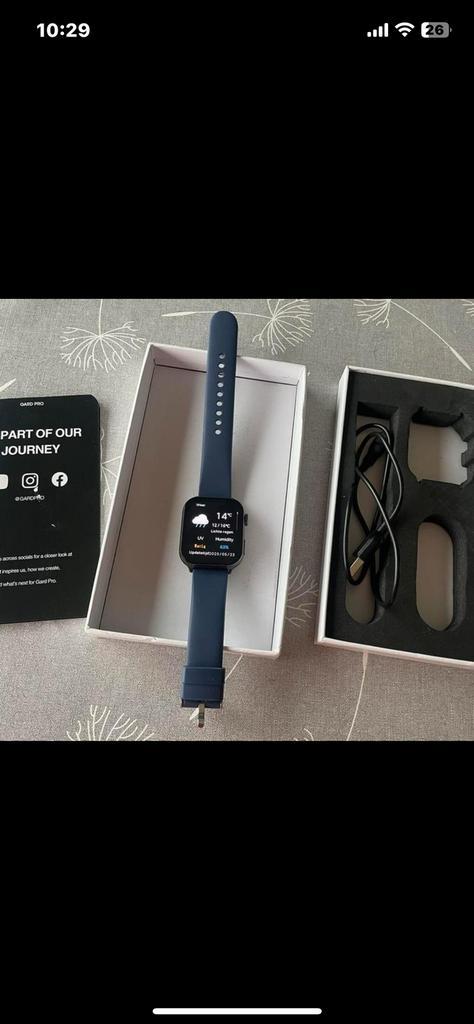 Gard pro 3, Handtassen en Accessoires, Smartwatches, Zo goed als nieuw, Android, Blauw, Calorieverbanding, Conditie, Hartslag