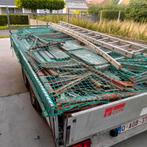 Aanhangwagen,schragen,metersprofielen, baddings,  bekisting,, Doe-het-zelf en Bouw, Ophalen, Gebruikt