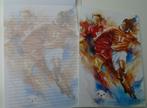 SCHRIJFBLOK VOETBAL A4 GELIJND PAPIER MET DECOR 4 stuks.  Mo, Ophalen of Verzenden, Nieuw