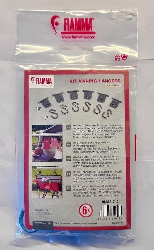 2x Fiamma kit awning hangers ophanghaken voor Thule (nieuw), Caravanes & Camping, Accessoires de camping, Neuf, Enlèvement