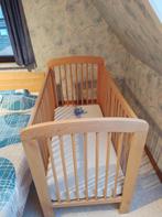 Beukenhouten kinderbedje, Kinderen en Baby's, Kinderkamer | Bedden, Ophalen, Gebruikt, Minder dan 140 cm, Minder dan 70 cm