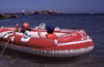 Dinghy gonflabe, Enlèvement, Utilisé
