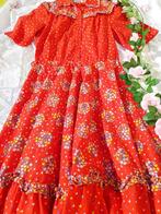 ROBE À FLEURS vintage 🌻, Comme neuf, Vintage, Rouge, Sous le genou