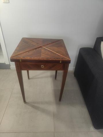 Table de jeux au mouchoir Louis XVI, Antiquités & Art, Enlèvement