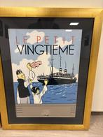 Kuifje affiche le Petit Vingtieme, Enlèvement, Tintin, Comme neuf, Image, Affiche ou Autocollant