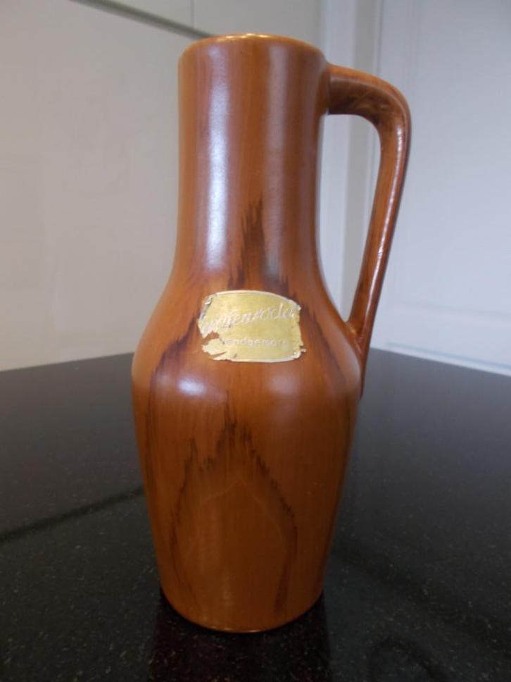 Bruin vaasje Germany Gräfenroda Keramik Werra jaren 50, Antiek en Kunst, Antiek | Keramiek en Aardewerk, Ophalen of Verzenden
