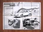 Spirou 2099 : Poster double Porsche 928 + Transatlantique, Beghin, Eén stripboek, Ophalen of Verzenden, Zo goed als nieuw
