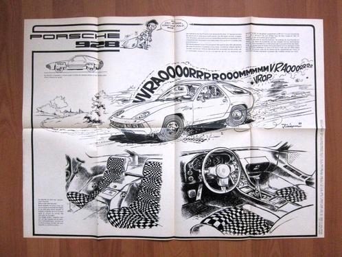 Spirou 2099 : Poster double Porsche 928 + Transatlantique, Boeken, Stripverhalen, Zo goed als nieuw, Eén stripboek, Ophalen of Verzenden