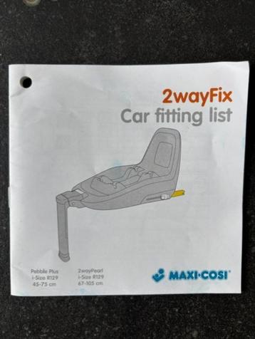 Isofix 2way fix - 3 stuks  beschikbaar voor biedingen