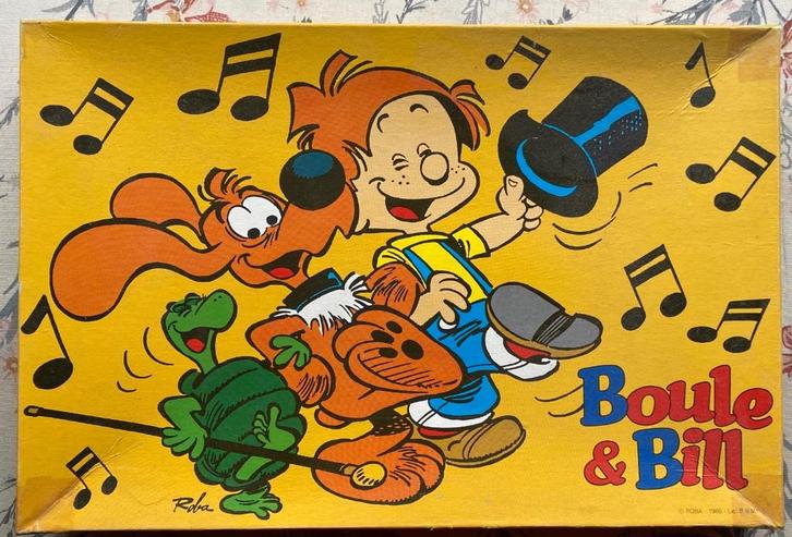 Ancien puzzle BOULE ET BILL 90p de Roba - 1986 + 1 BD, Kinderen en Baby's, Speelgoed | Kinderpuzzels, Gebruikt, Meer dan 50 stukjes
