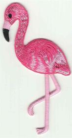 Flamingo stoffen opstrijk patch embleem, Collections, Collections Autre, Envoi, Neuf