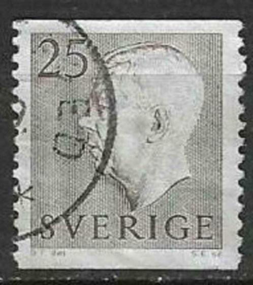 Zweden 1957 - Yvert 418 - Koning Gustav VI (ST), Timbres & Monnaies, Timbres | Europe | Scandinavie, Affranchi, Suède, Envoi