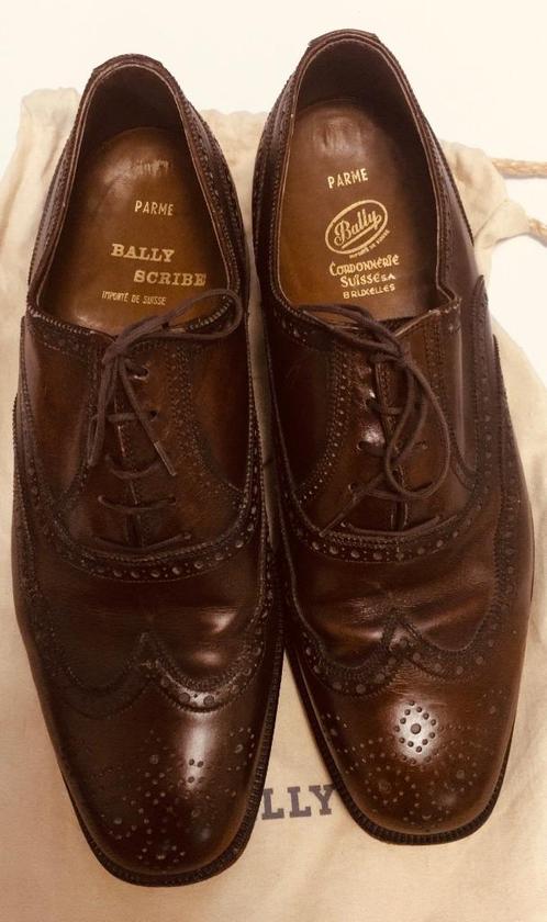 Super paar Bally Parma Scribe Brown leren schoenen - M: 42,5, Kleding | Heren, Schoenen, Gedragen, Veterschoenen, Bruin, Ophalen of Verzenden