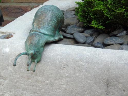 Slakkop naar beneden groot bronzen model, Tuin en Terras, Tuinwanddecoratie, Nieuw, Ophalen