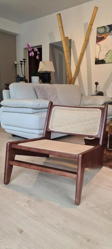 Design fauteuil rotan hout – kangaroo japandi stijl beschikbaar voor biedingen