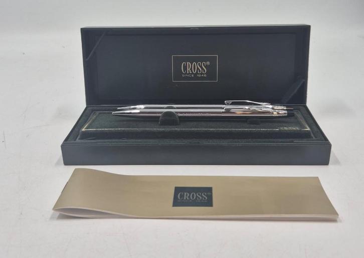 Coffret Stylo à Bille et Crayon Cross Classic Century Chrome, Verzamelen, Pennenverzamelingen, Balpen, Cross, Ophalen of Verzenden