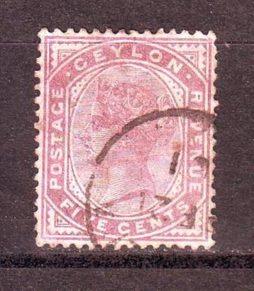 Postzegels UK : Engelse kolonie Ceylon : diverse zegels