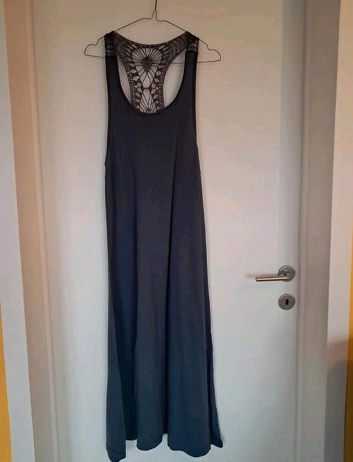 36-38 Donkergrijze losse maxi-jurk, Kleding | Dames, Jurken, Nieuw, Maat 36 (S), Grijs, Onder de knie, Ophalen of Verzenden