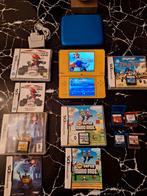 Nintendo DS XL-console + 9 games + hoesje!, Met games, Dsi XL, Geel, Ophalen of Verzenden