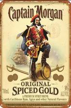 Reclamebord Captain Morgan original spiced gold - mancave, Ophalen of Verzenden, Zo goed als nieuw, Reclamebord