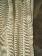 Gordijn 130 breed en 155 cm lang wit grijs, Gebruikt, 100 tot 150 cm, Wit, Ophalen of Verzenden