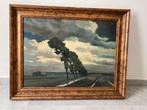 Schilderij Van Lerberghe in kader 96 x 75 cm, Antiek en Kunst, Ophalen