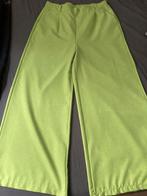 Wijde lange broek limoenkleur, Ophalen of Verzenden, Maat 42/44 (L)