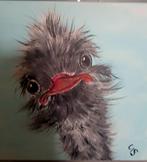 schilderij struisvogel, Antiek en Kunst, Ophalen